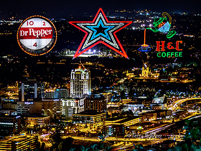 Roanoke Night Collage Two By Terry Aldhizerr